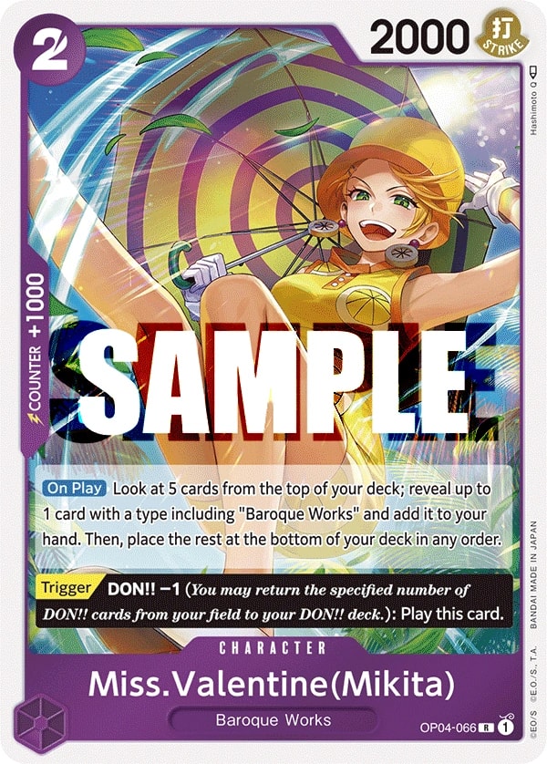 Miss.Valentine (OP04-066) — Rare One Piece card