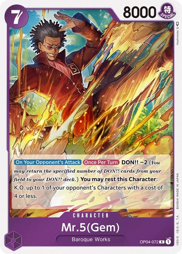 Mr.5 (OP04-072) — Rare One Piece card