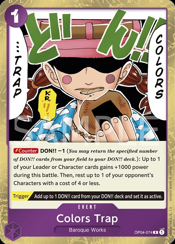 Colors Trap (OP04-074) — Rare One Piece card