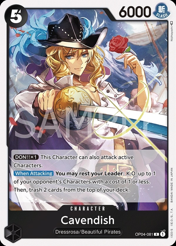 Cavendish (OP04-081) — Rare One Piece card