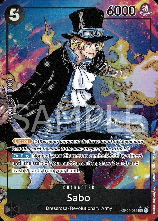 Sabo (083) (Alternate Art) One Piece card