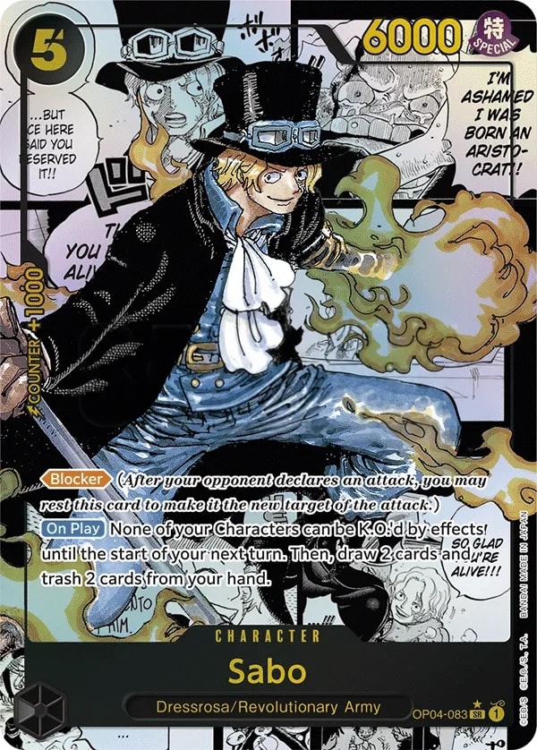 Sabo (083) (Alternate Art) One Piece card