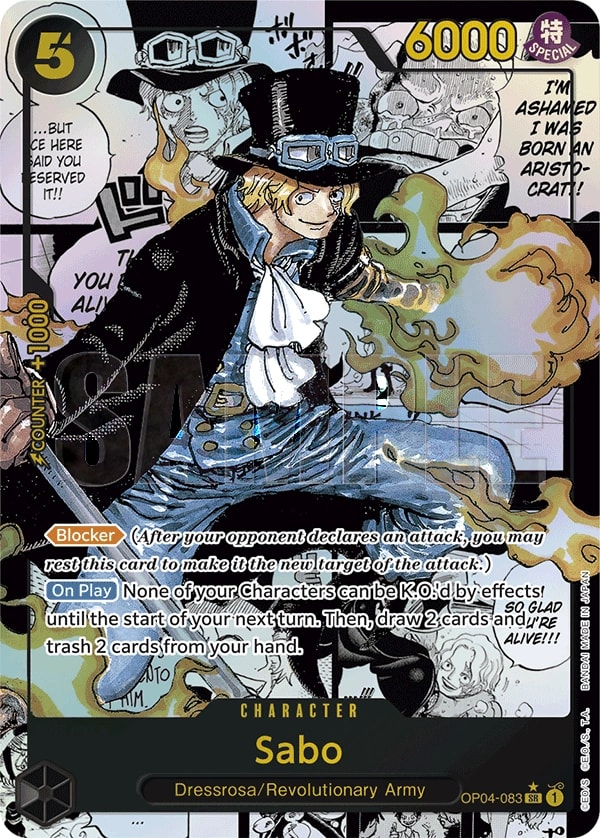 Sabo (083) (OP04-083) One Piece card