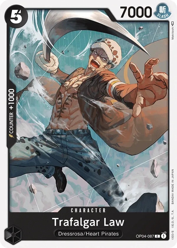 Trafalgar Law (OP04-087) — Common One Piece card