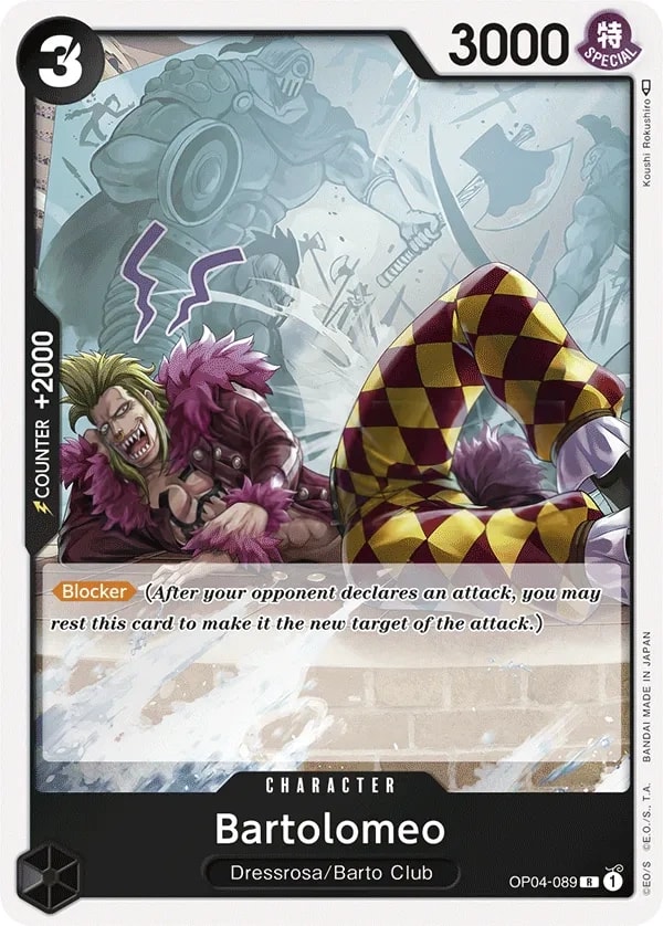 Bartolomeo (OP04-089) — Rare One Piece card