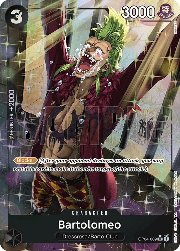 Bartolomeo (089) (OP04-089) One Piece card