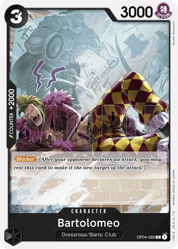 Bartolomeo (089) (OP04-089) One Piece card