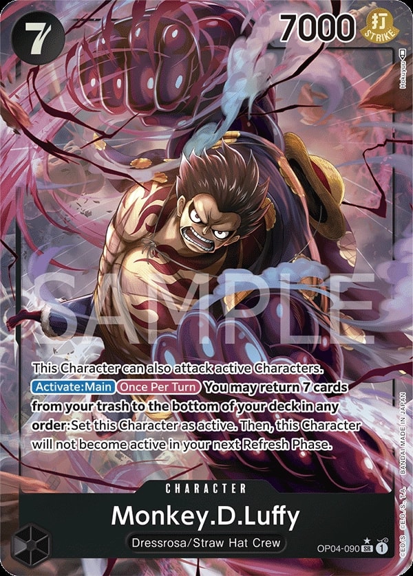 Monkey.D.Luffy (090) (Alternate Art) One Piece card