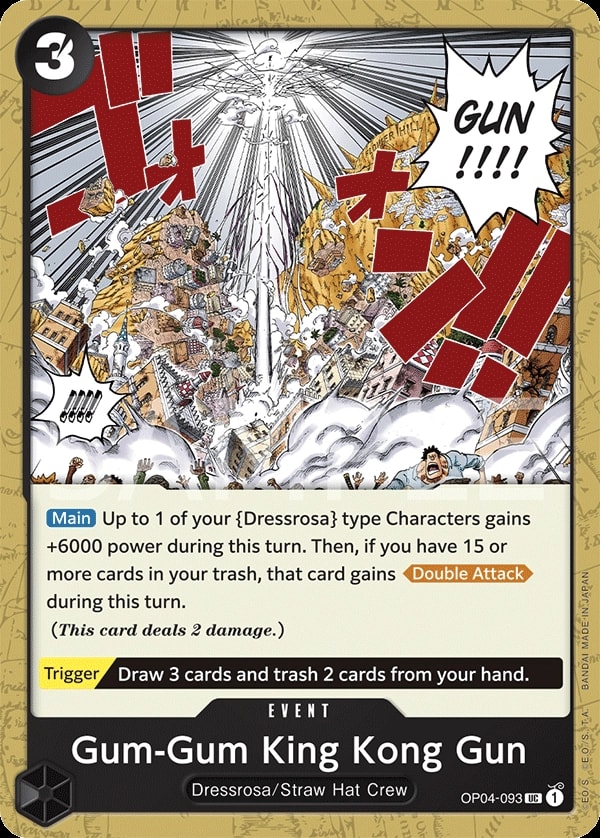Gum-Gum King Kong Gun (OP04-093) — Uncommon One Piece card