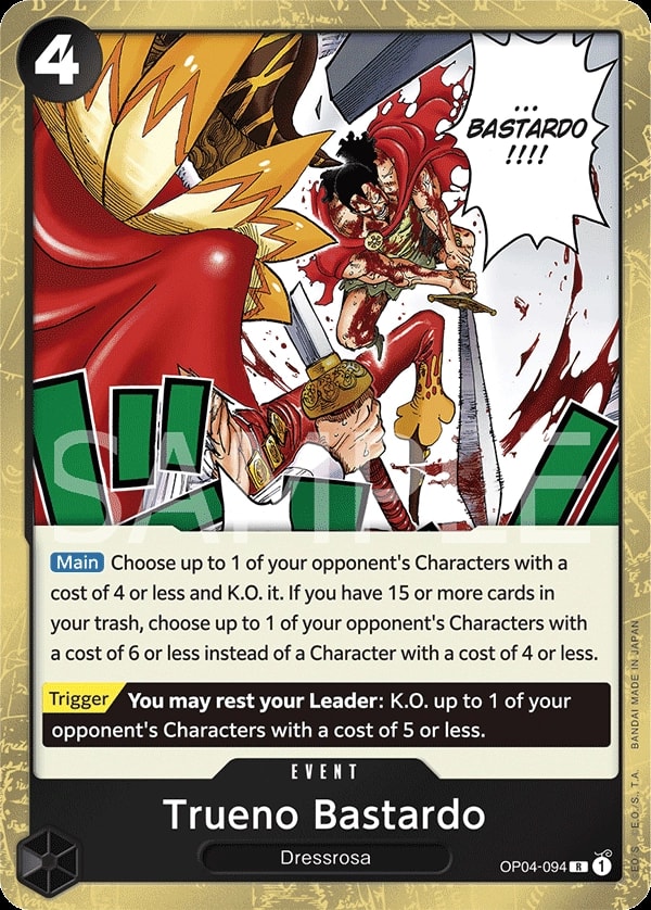 Trueno Bastardo (OP04-094) — Rare One Piece card
