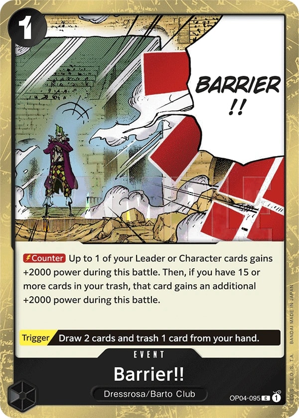 Barrier!! (095) (Jolly Roger Foil) One Piece card