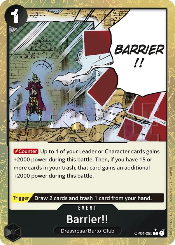 Barrier!! (095) (Textured Foil) One Piece card