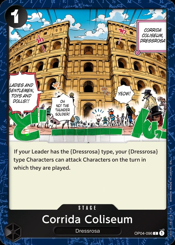 Corrida Coliseum (096) (Pirate Foil) One Piece card