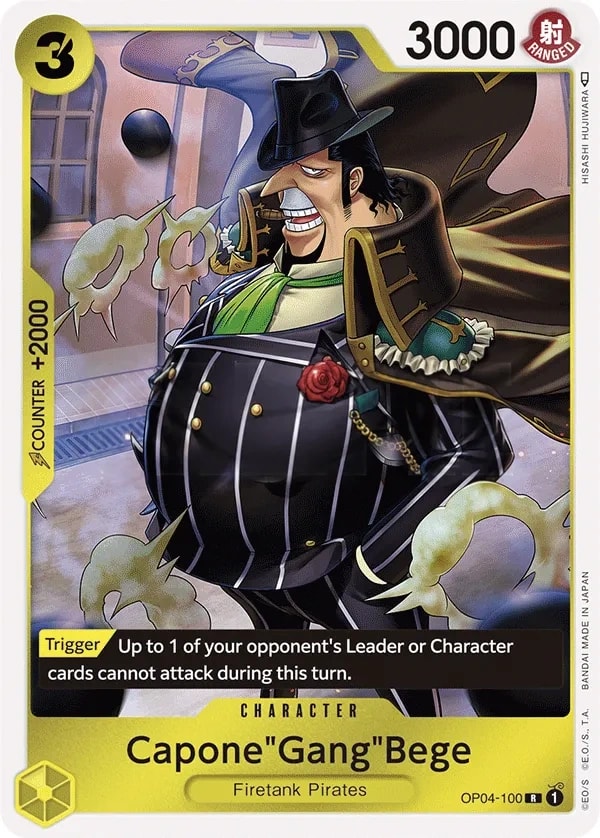 Capone"Gang"Bege (OP04-100) — Rare One Piece card