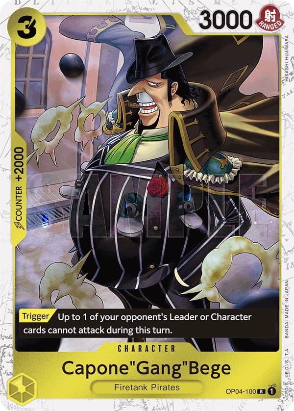 Capone"Gang"Bege (100) (OP04-100) One Piece card
