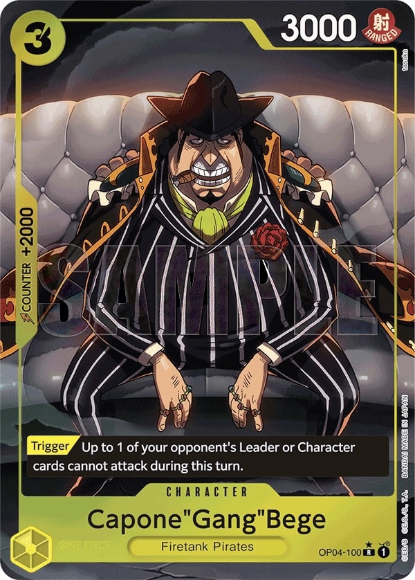Capone"Gang"Bege (100) (OP04-100) One Piece card