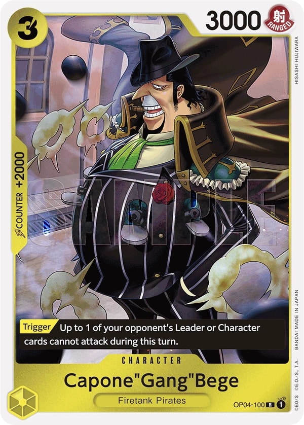 Capone"Gang"Bege (100) (OP04-100) One Piece card