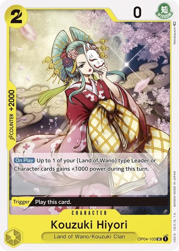 Kouzuki Hiyori (OP04-103) — Uncommon One Piece card