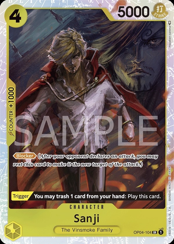 Sanji OP04-104 One Piece card