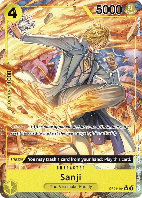 Sanji (104) (Alternate Art) One Piece card