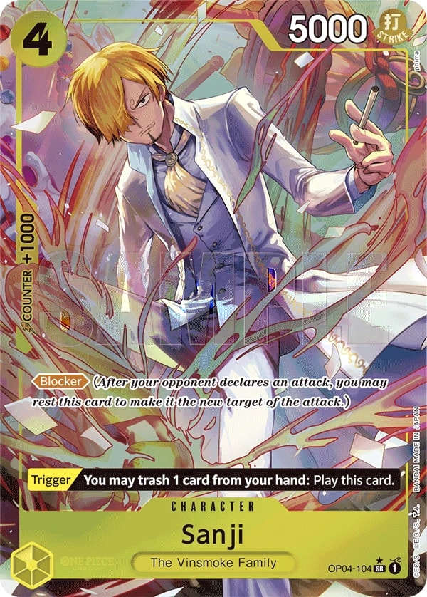 Sanji (104) (OP04-104) One Piece card