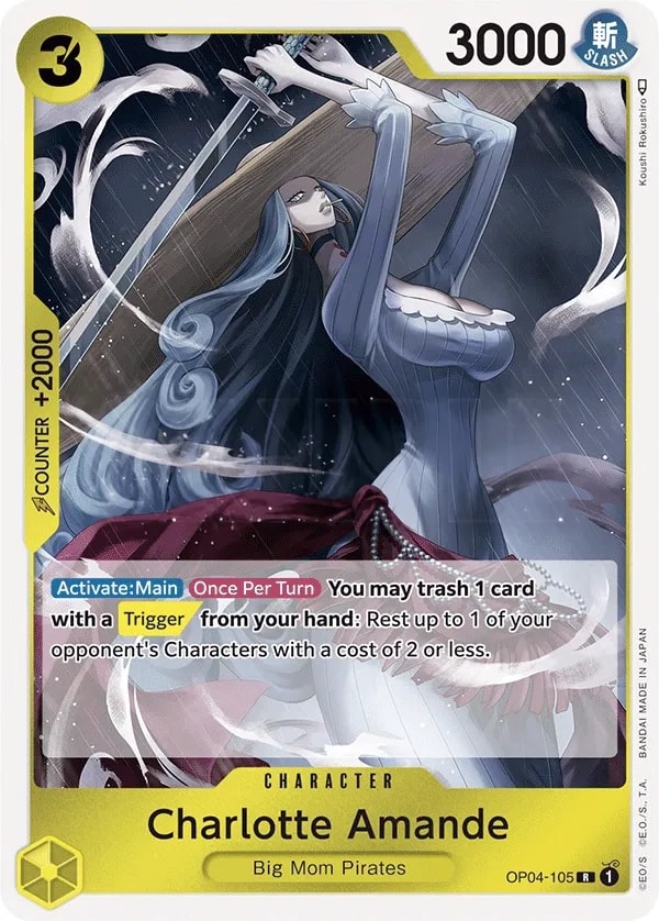 Charlotte Amande (OP04-105) — Rare One Piece card