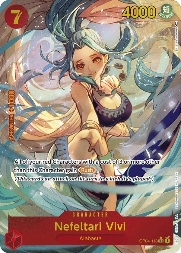 Nefeltari Vivi (118) (Alternate Art) One Piece card