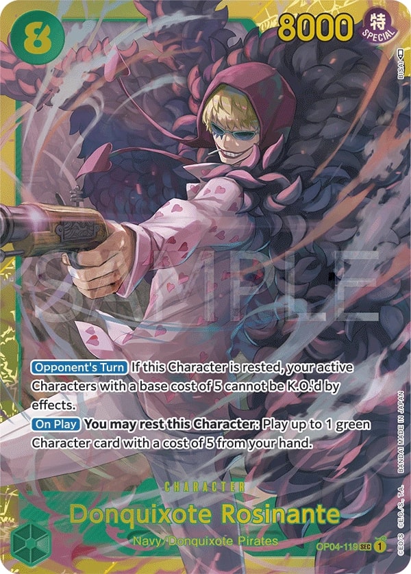 Donquixote Rosinante OP04-119 One Piece card