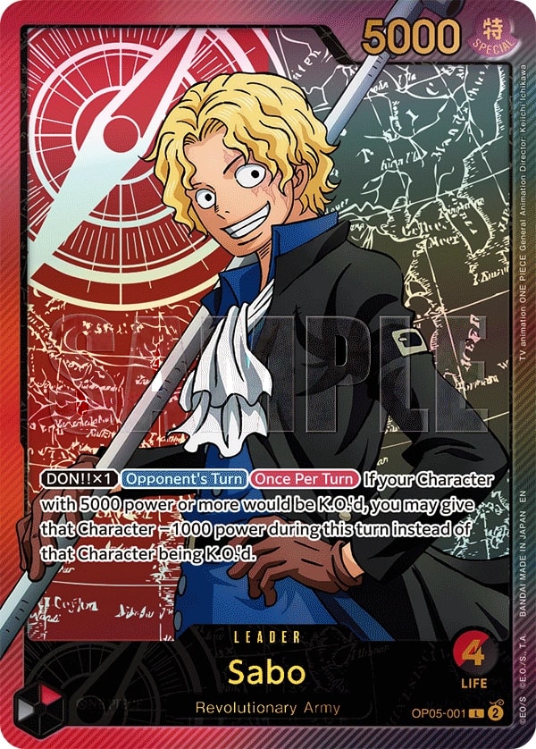 Sabo (001) (SPR) One Piece card
