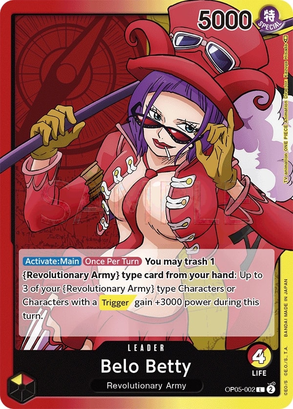 Belo Betty OP05-002 One Piece leader card