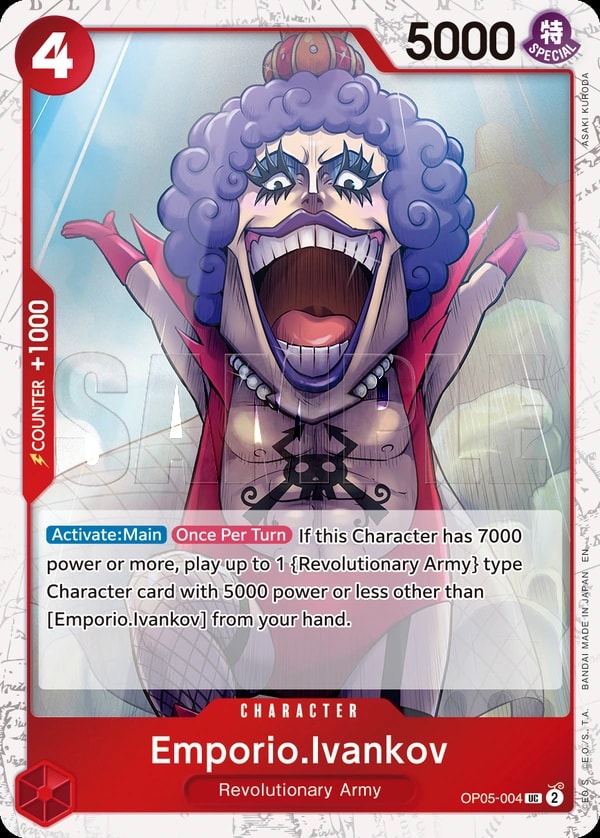 Emporio.Ivankov (004) (Pirate Foil) One Piece card