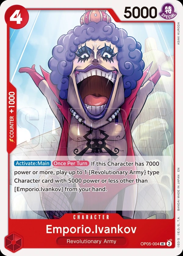 Emporio.Ivankov (004) (Reprint) One Piece card