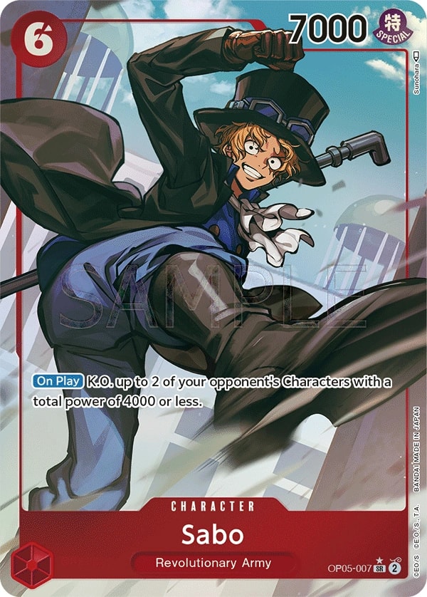 Sabo (007) (Alternate Art) One Piece card