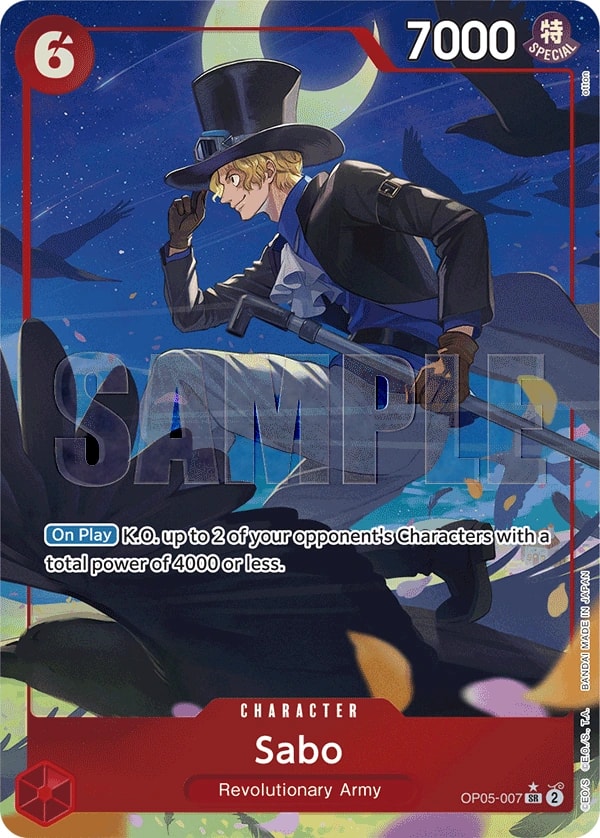 Sabo (007) (OP05-007) One Piece card