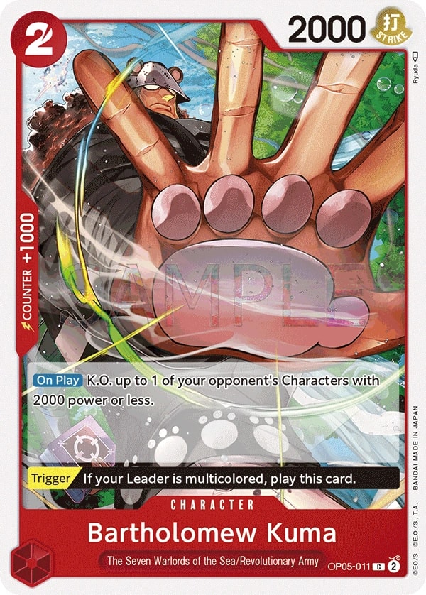 Bartholomew Kuma (OP05-011) — Common One Piece card