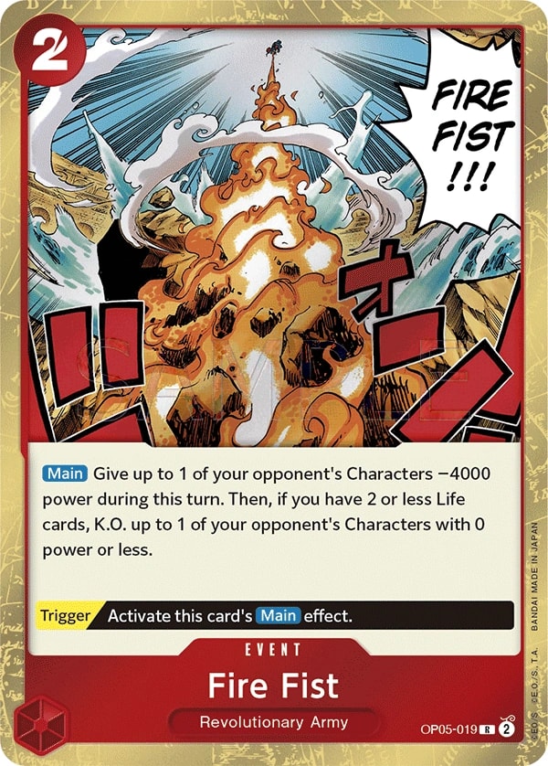 Fire Fist (OP05-019) — Rare One Piece card