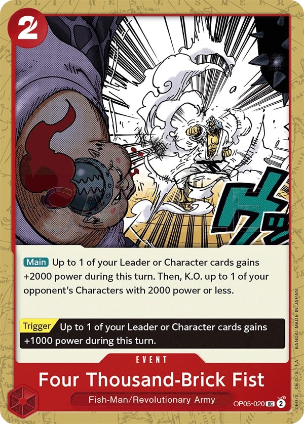 Four Thousand-Brick Fist (OP05-020) — Uncommon One Piece card