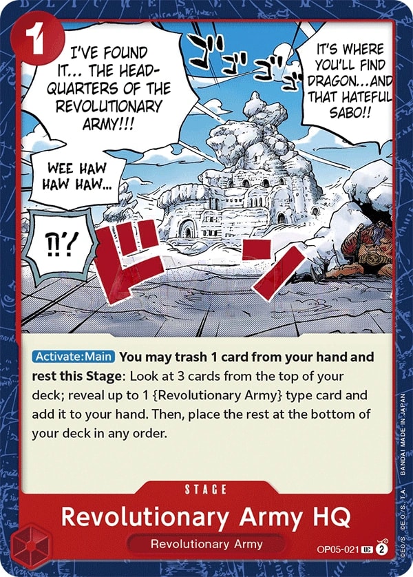 Revolutionary Army HQ (OP05-021) — Uncommon One Piece card
