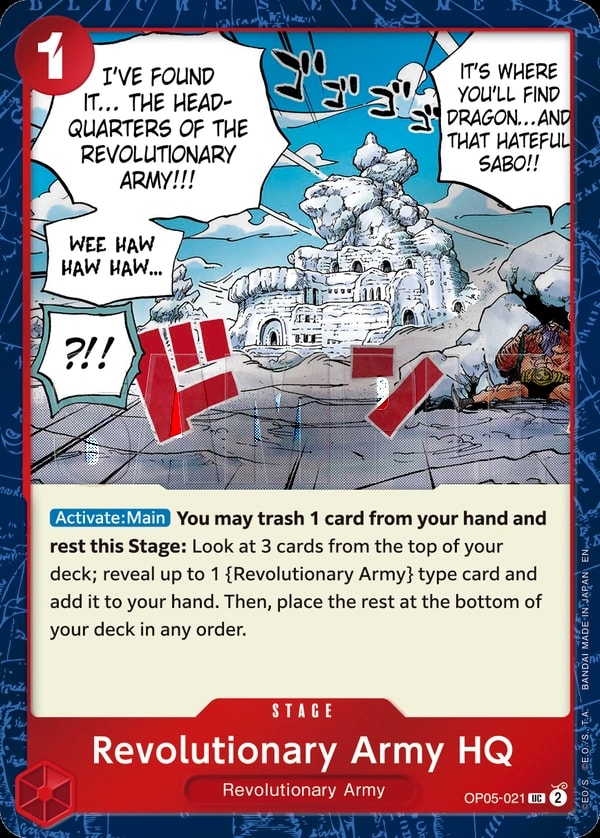 Revolutionary Army HQ (021) (Pirate Foil) One Piece card