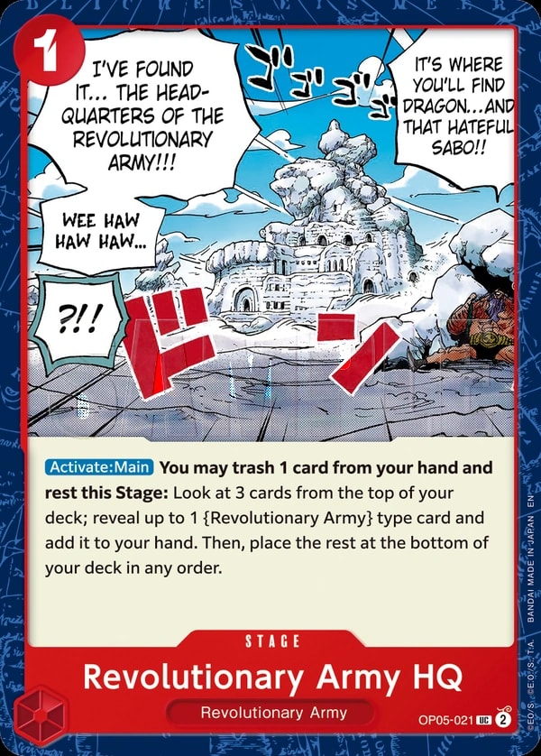 Revolutionary Army HQ (021) (Reprint) One Piece card