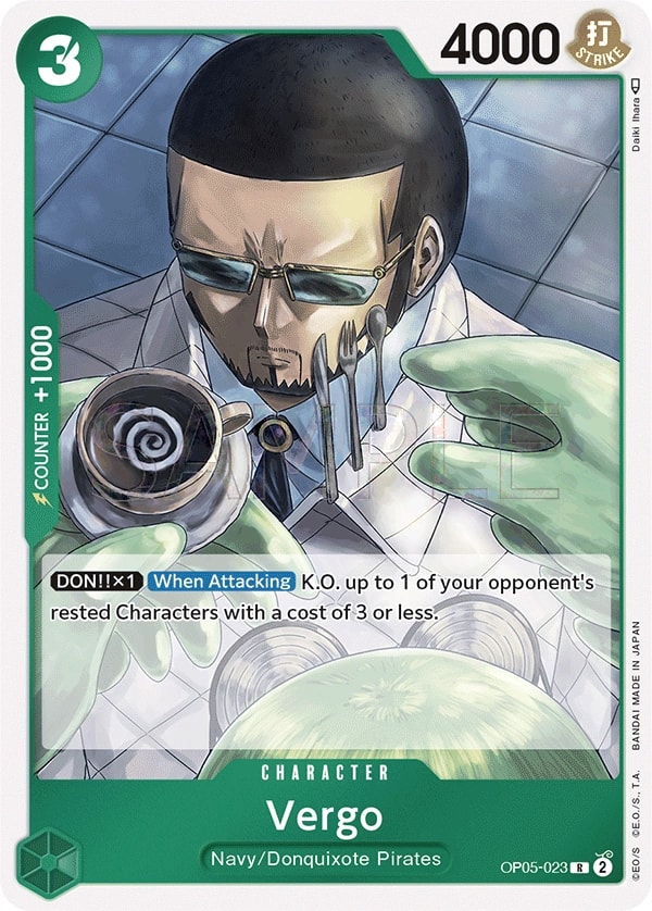 Vergo (OP05-023) — Rare One Piece card