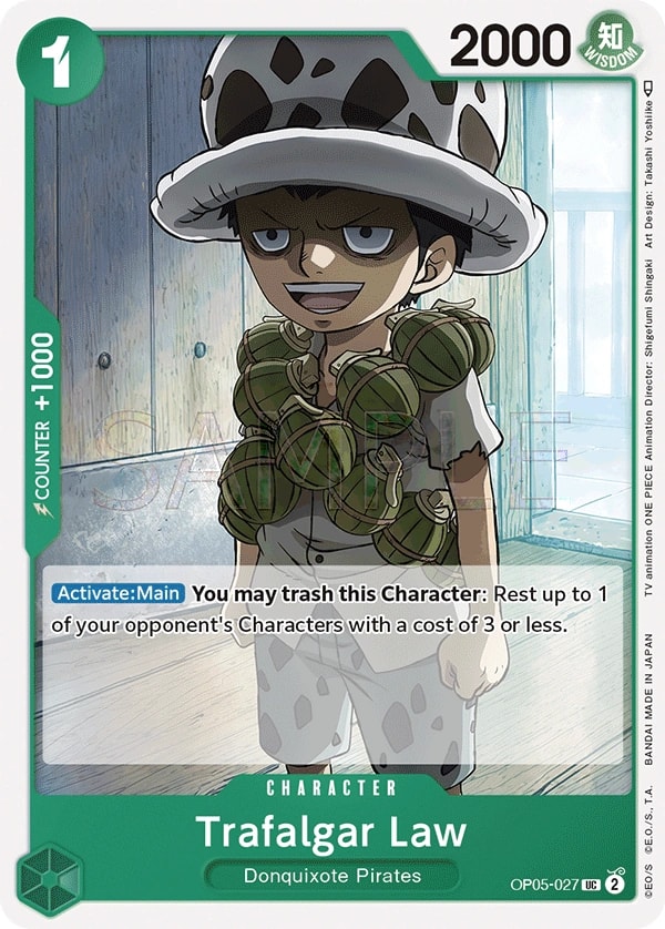 Trafalgar Law (OP05-027) — Uncommon One Piece card