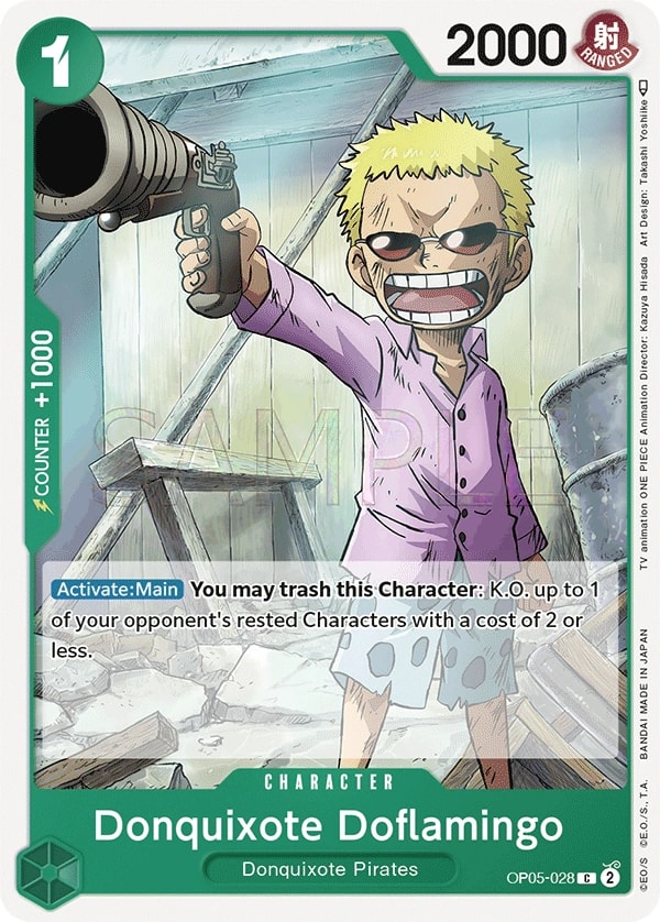 Donquixote Doflamingo (OP05-028) — Common One Piece card