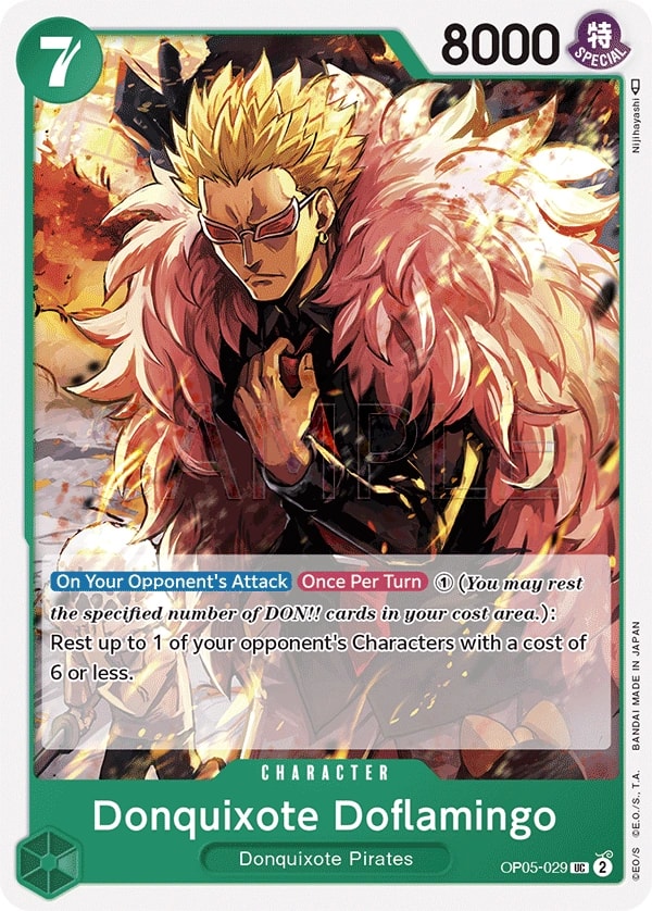 Donquixote Doflamingo (OP05-029) — Uncommon One Piece card