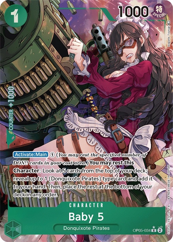 Baby 5 (034) (Alternate Art) One Piece card