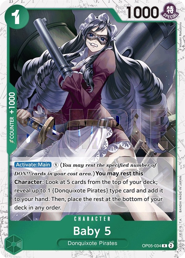Baby 5 (034) (OP05-034) One Piece card