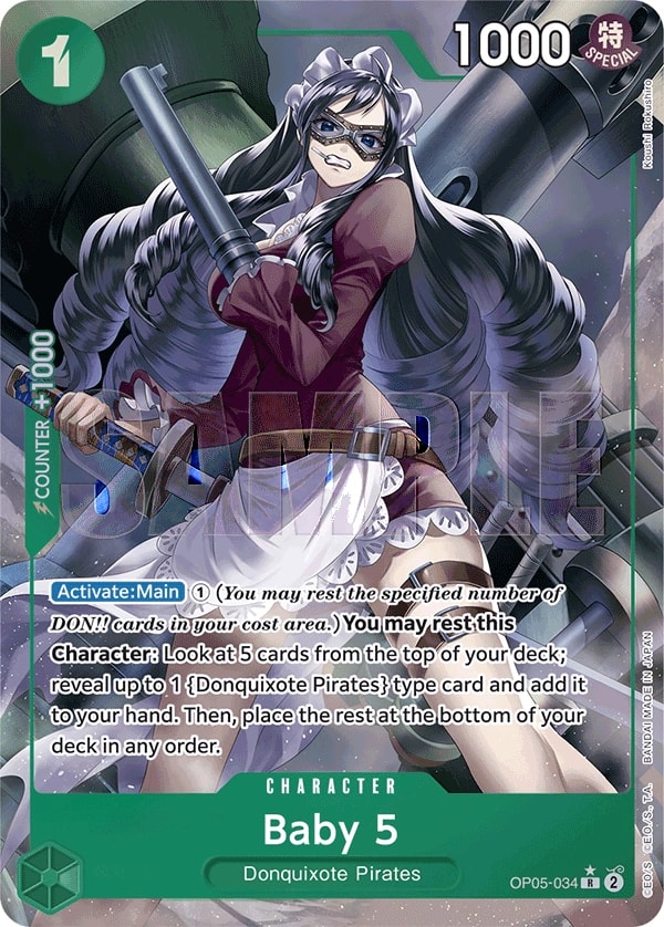 Baby 5 (034) (OP05-034) One Piece card