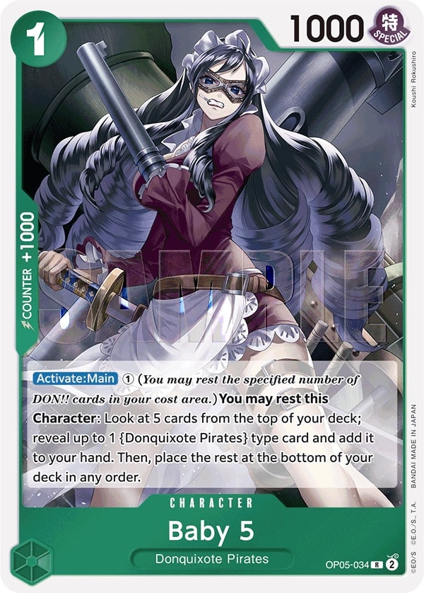 Baby 5 (034) (OP05-034) One Piece card