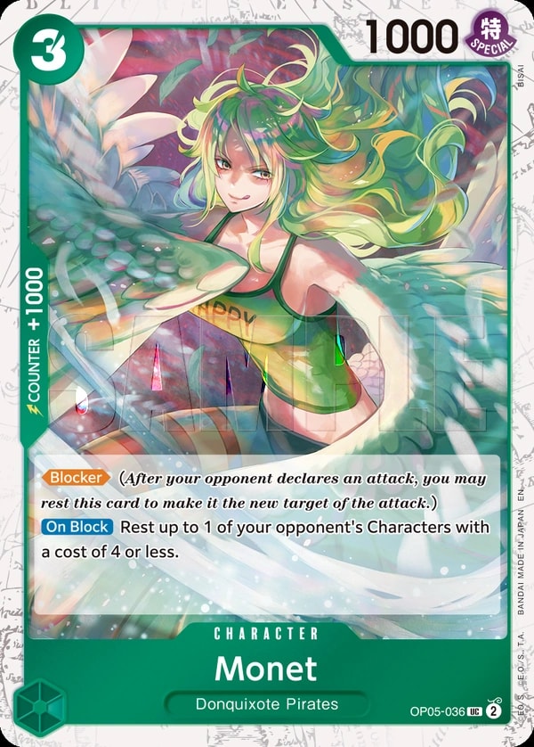 Monet (036) (Pirate Foil) One Piece card