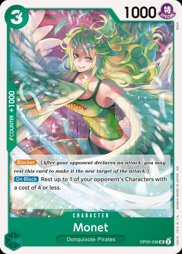 Monet (036) (Reprint) One Piece card